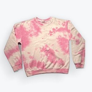 Pink Tie dyed Sweatshirt.  Size S/M Park Adelyn